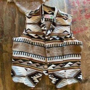 Cactus Flower Western Vest medium